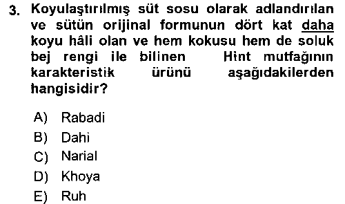 ASC206U Dünya Mutfakları 2 çıkmış sınav sorusu 3