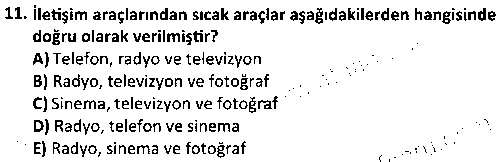 HIT1004 İletişim Kuramları çıkmış sınav sorusu 3
