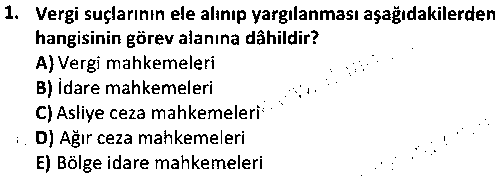 ADL1010 Mali Hukuk Bilgisi çıkmış sınav sorusu 1
