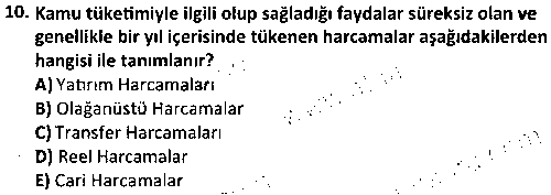 ADL1010 Mali Hukuk Bilgisi çıkmış sınav sorusu 2