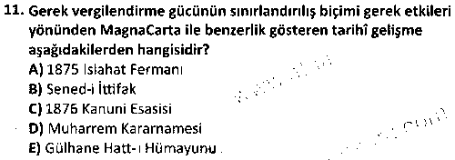 ADL1010 Mali Hukuk Bilgisi çıkmış sınav sorusu 3