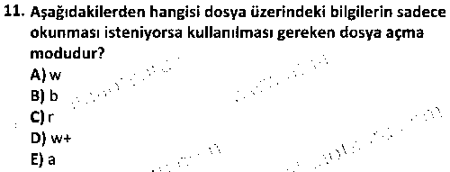 BIL2008 Nesne Tabanlı Programlama 2 çıkmış sınav sorusu 3