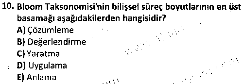 CGE1006 Öğrenme ve Öğretme Teknikleri çıkmış sınav sorusu 2