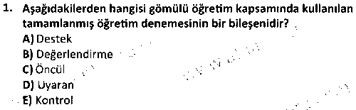 CGE1008 Özel Eğitim 2 çıkmış sınav sorusu 1