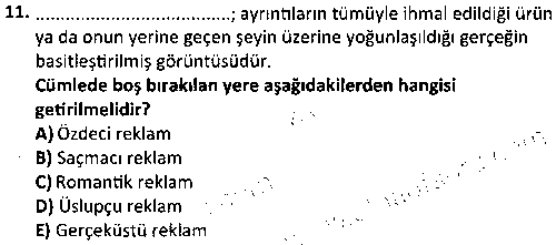 ETP1008 Reklam Kampanyaları ve Reklamcılık Uygulamaları çıkmış sınav sorusu 3