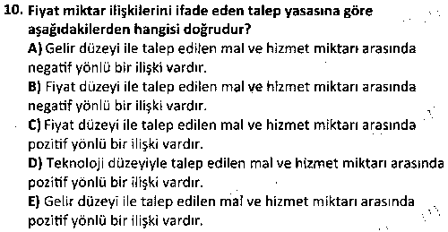 SKİB2006 Sağlık Ekonomisine Giriş çıkmış sınav sorusu 2
