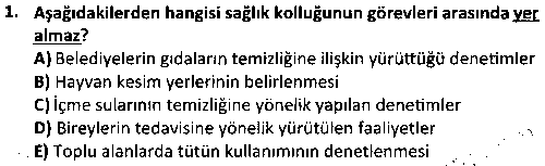 SKİB1006 Sağlık Hukuku çıkmış sınav sorusu 1