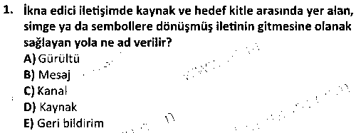 HIT1010 Sözlü İletişim ve Hitabet çıkmış sınav sorusu 1