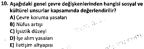 ISL3008 Stratejik Yönetim çıkmış sınav sorusu 2