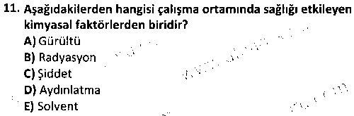 BIL1001 Temel Sağlık Bilgisi çıkmış sınav sorusu 3