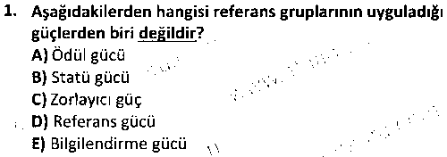 ETP1006 Tüketici Davranışları çıkmış sınav sorusu 1