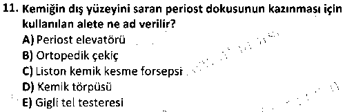 LAB2006 Veteriner Dış Hastalıkları Bilgisi çıkmış sınav sorusu 3