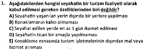 SPY1004 Spor ve Turizm çıkmış sınav sorusu 1