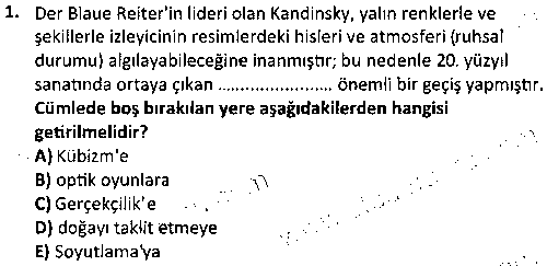GRF1010 Grafik Tasarım Tarihi çıkmış sınav sorusu 1