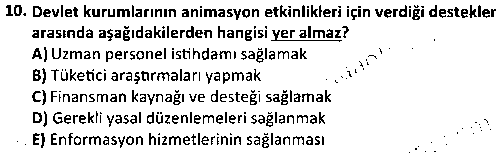 RKR1008 Rekreasyon ve Animasyon çıkmış sınav sorusu 2