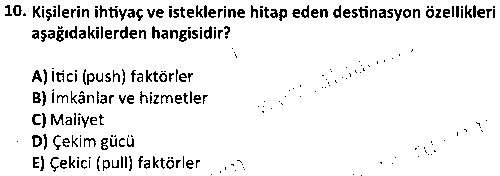 RKR2006 Açık Alan Rekreasyon Eğitimi çıkmış sınav sorusu 2