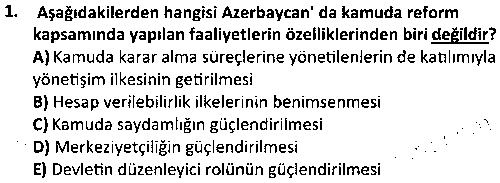 KAM4010 Karşılaştırmalı Kamu Yönetimi çıkmış sınav sorusu 1