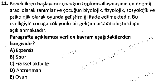 SPB3004 Eğitsel Oyunlar çıkmış sınav sorusu 3