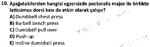 SPB3002 Fitness Uygulamaları çıkmış sınav sorusu 2