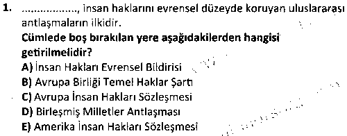 ADY1010 Afet ve Acil Durum Mevzuatı çıkmış sınav sorusu 1