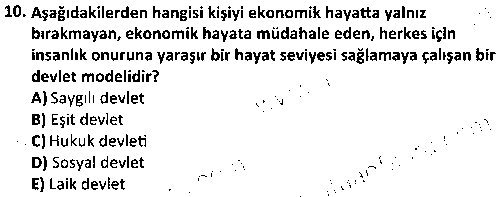 ADY1010 Afet ve Acil Durum Mevzuatı çıkmış sınav sorusu 2