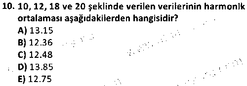 SKİB1002 Biyoistatistik çıkmış sınav sorusu 2