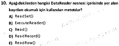 BIL2006 Görsel Programlama 2 çıkmış sınav sorusu 2
