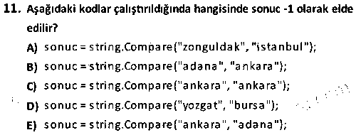 BIL2006 Görsel Programlama 2 çıkmış sınav sorusu 3