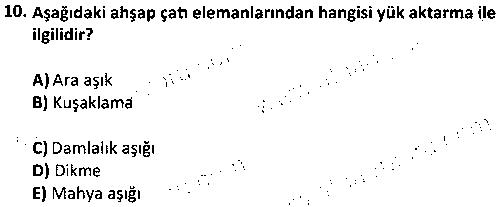 EY1007 Bina ve Yapım Bilgisi çıkmış sınav sorusu 2