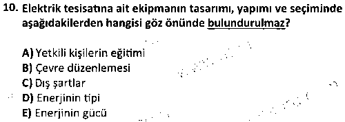 ADY2009 Bina Yönetim Sistemleri çıkmış sınav sorusu 2