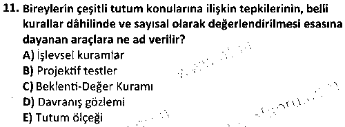 ADY1003 Davranış Bilimleri çıkmış sınav sorusu 3