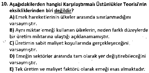 BS1005 İktisada Giriş çıkmış sınav sorusu 2
