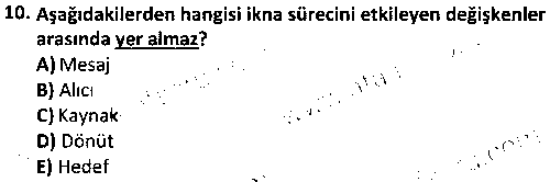 HIT1005 İletişime Giriş çıkmış sınav sorusu 2