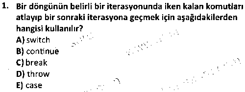BY1003 Programlama Temelleri çıkmış sınav sorusu 1
