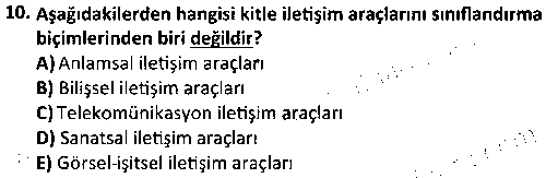 ETP1003 Reklamcılığa Giriş çıkmış sınav sorusu 2