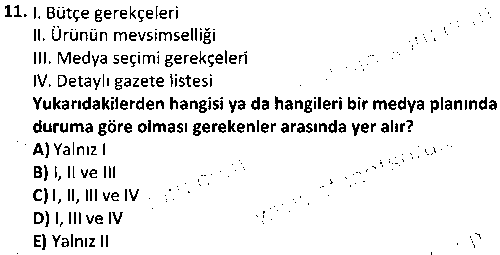 ETP1003 Reklamcılığa Giriş çıkmış sınav sorusu 3