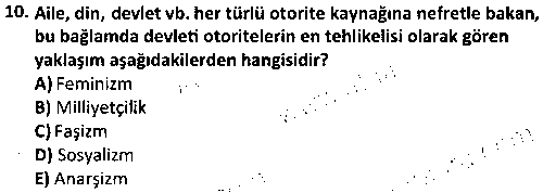 HIT1007 Siyaset Bilimi çıkmış sınav sorusu 2