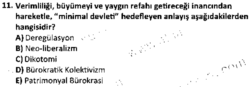 HIT1007 Siyaset Bilimi çıkmış sınav sorusu 3