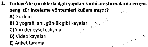 SPB4002 Sporda Çocuk Koruma çıkmış sınav sorusu 1
