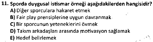 SPB4002 Sporda Çocuk Koruma çıkmış sınav sorusu 3