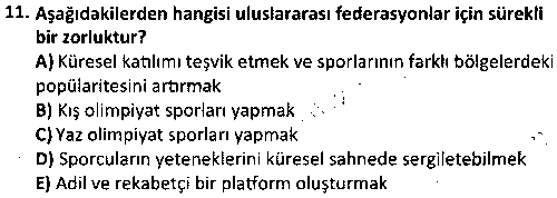 SPB4004 Olimpik Spor Branşları çıkmış sınav sorusu 3