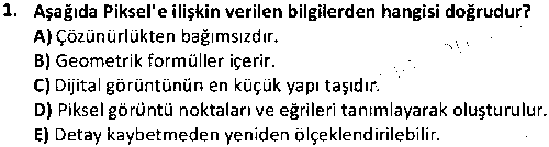 Ata Aöf Grafik Tasarımı çıkmış sınav sorusu 1