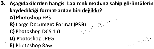 Ata Aöf Grafik Tasarımı çıkmış sınav sorusu 3