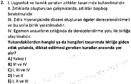 TMT1003 Temel Tasarım çıkmış sınav sorusu 2