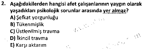 Blok Uygulama çıkmış sınav sorusu 2