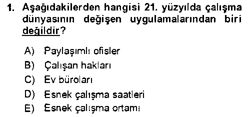 BYA102U Bürolarda Temel Kavramlar çıkmış sınav sorusu 1