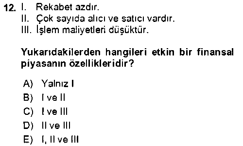 BYA102U Bürolarda Temel Kavramlar çıkmış sınav sorusu 3