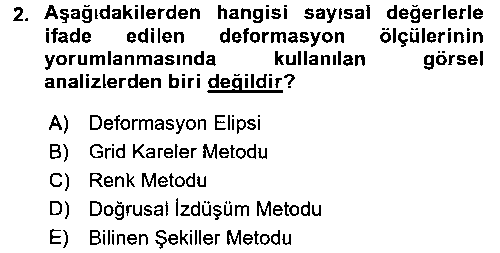 CBS112U Bilgisayar Destekli Harita Yapımı 2 çıkmış sınav sorusu 2
