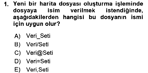 CBS216U Uzaktan Algılama Uygulamaları 2 çıkmış sınav sorusu 1