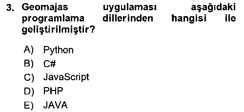 CBS226U Web Tabanlı CBS çıkmış sınav sorusu 3